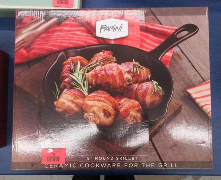 Parini ceramic cookware for the grill 8" round skillet