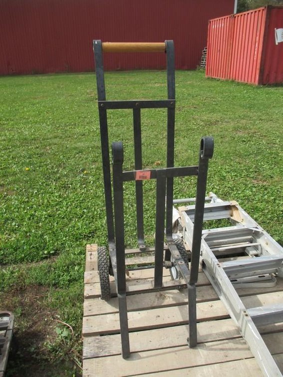Metal rolling log cart