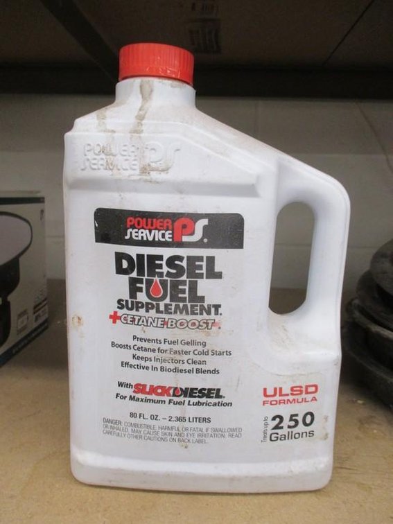 Jug of Diesel fuel supplement