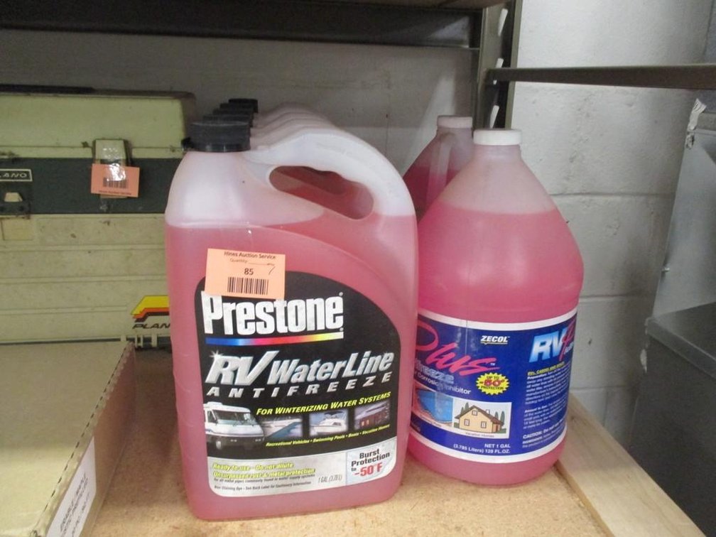 (7) Jugs of RV and marine antifreeze