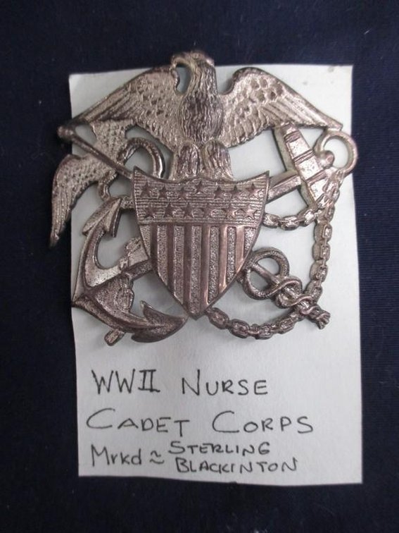 WWII Nurse Cadet Corps pin