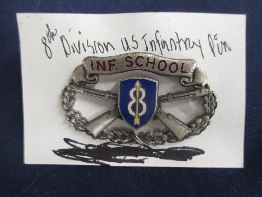 8th Division US Infantry pin