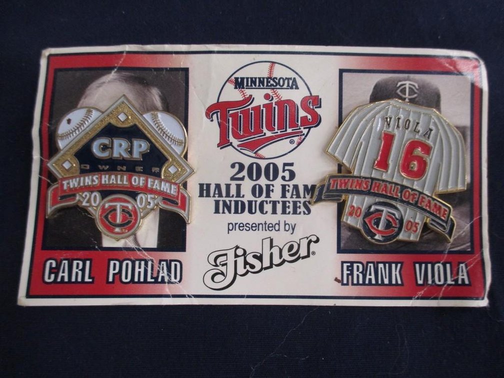 Minnesota Twins 2005 Hall of Fame Inducted pins