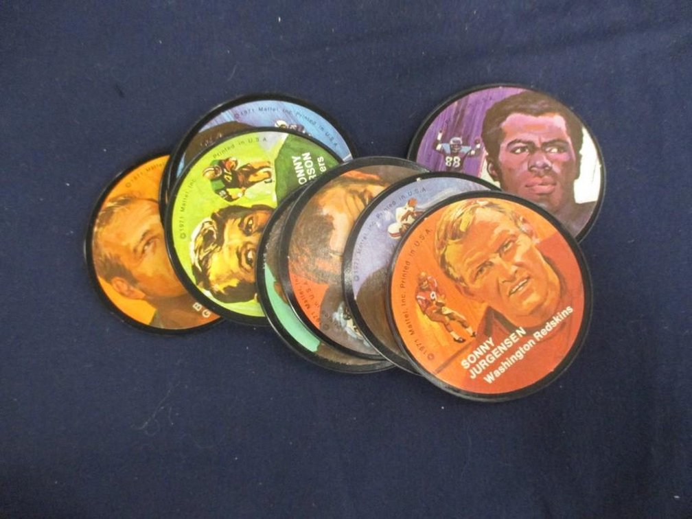 (9) 1971 Mattel replay records football