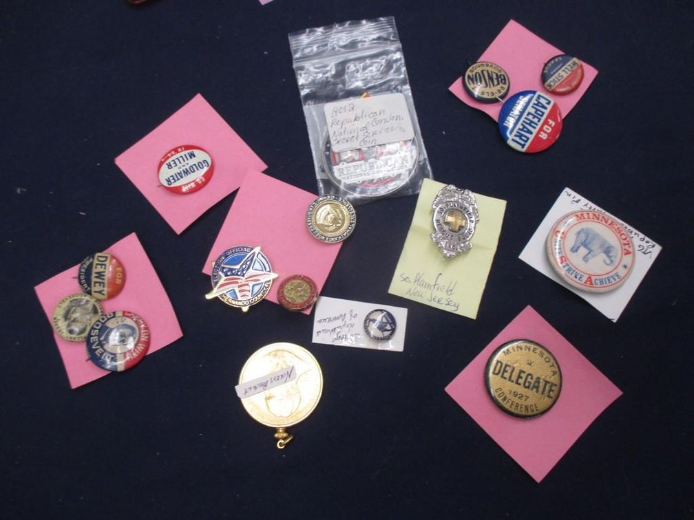 Box of assorted pin