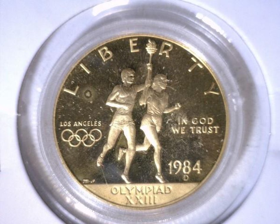 1984-D $10 Olympic gold