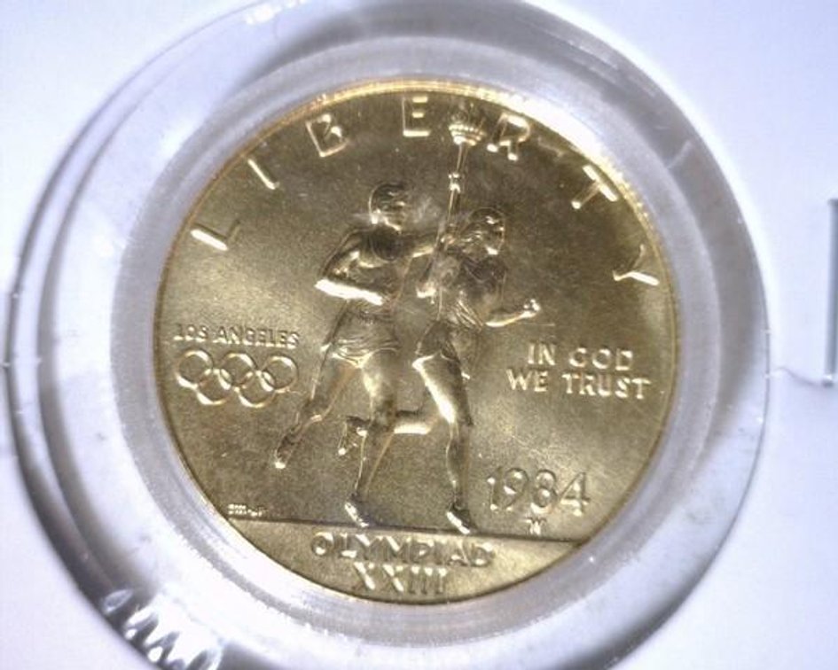 1984-D $10 Olympic gold