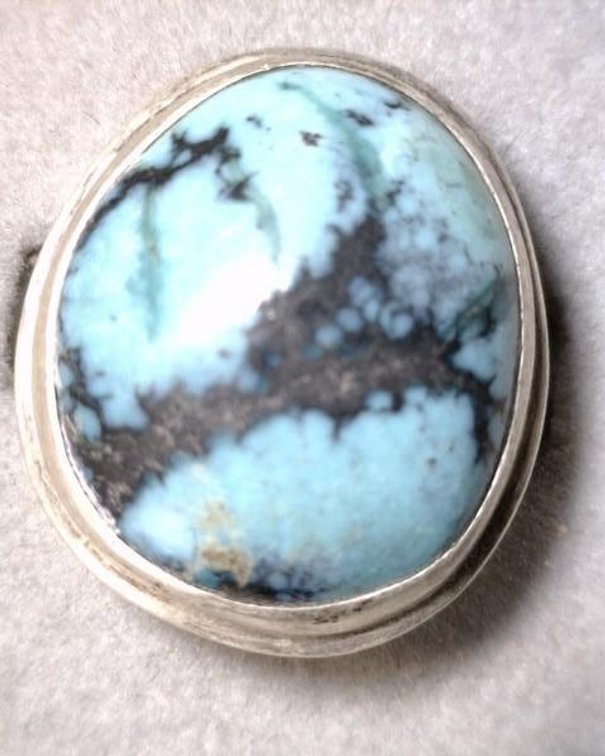 Sterling ring with turquoise stone