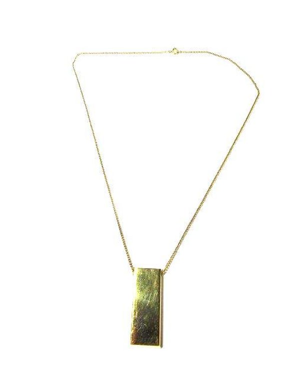 South African Gold Company bar pendant on chain