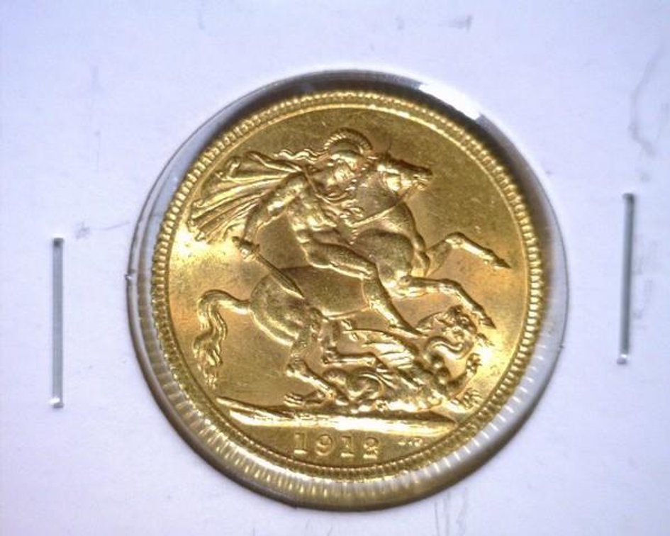 1912 Great Britain Sovereign gold