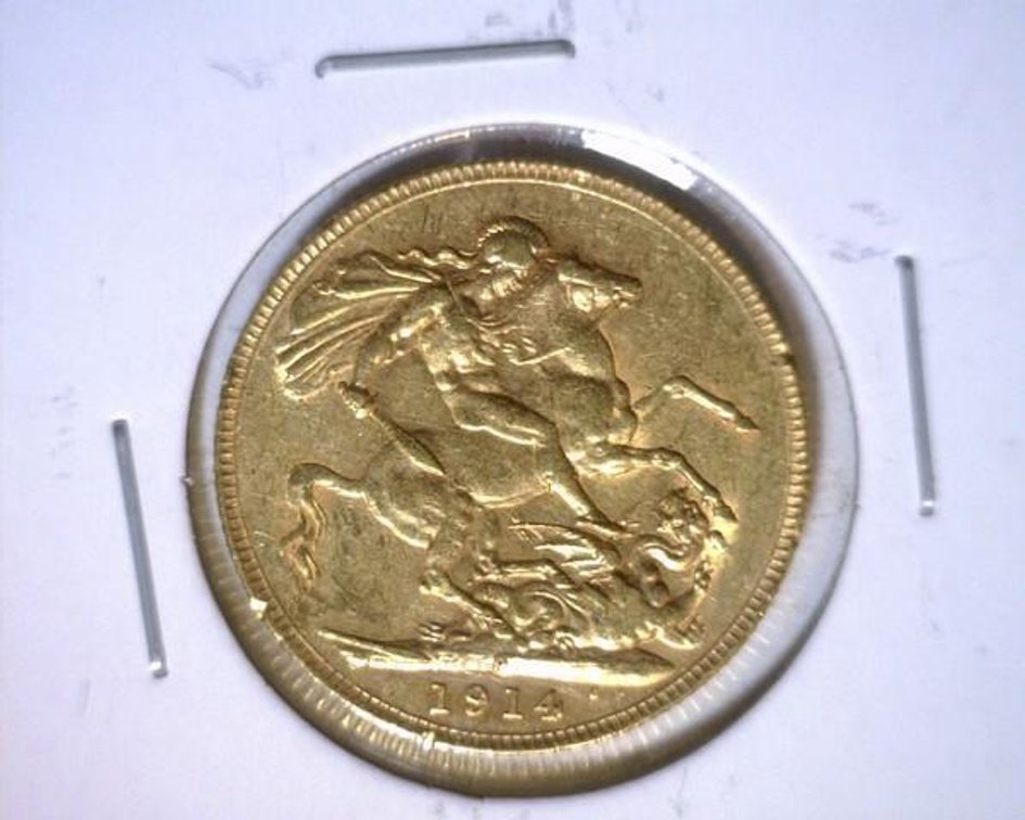 1914 Great Britain Sovereign gold
