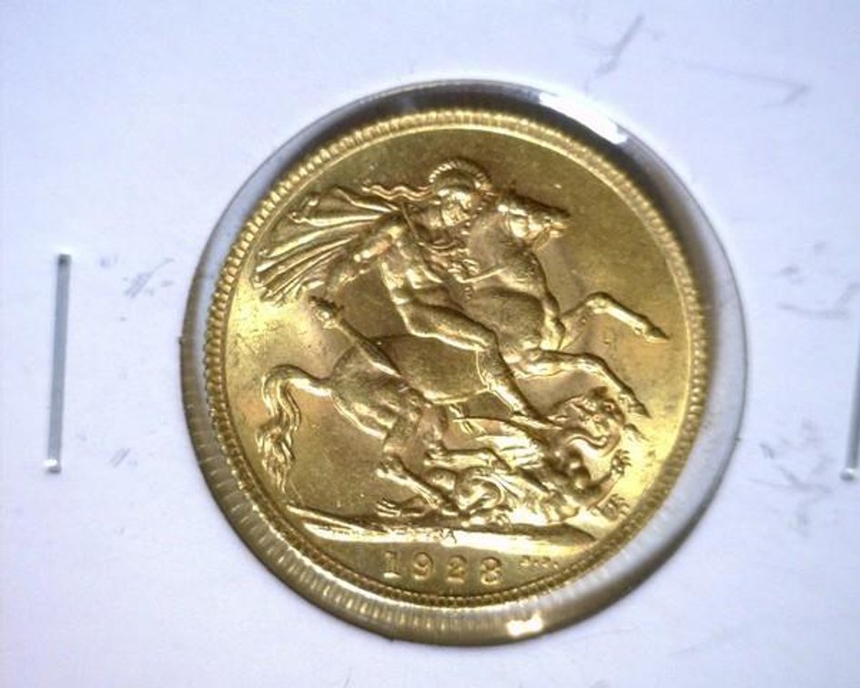 1928 Great Britain Sovereign gold