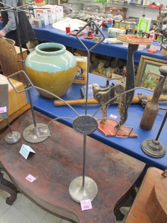 Antique Men's "Wilson Bros." store handkerchief display stand