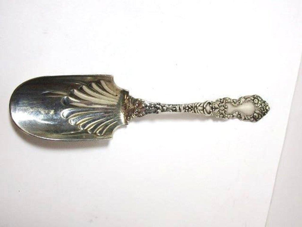 Sterling hallmarked ornate sugar spoon