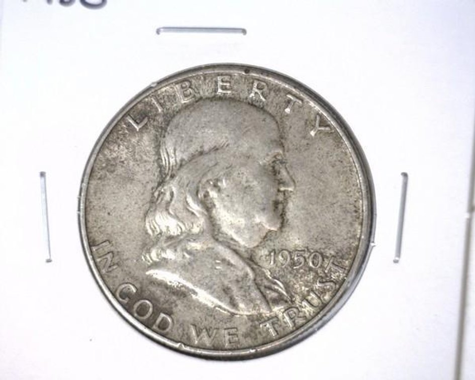 1950 Franklin half dollar
