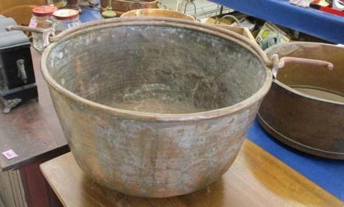 Copper cauldron