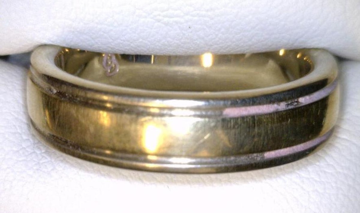 14K White and yellow gold men's ring