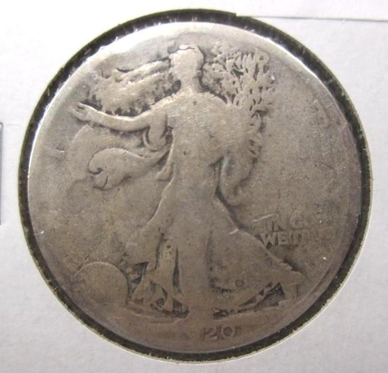 1920 Walking Liberty half dollar