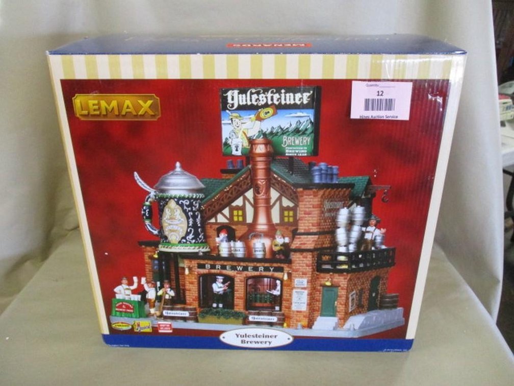 Lemax Village Collection Yulesteiner Brewery in box