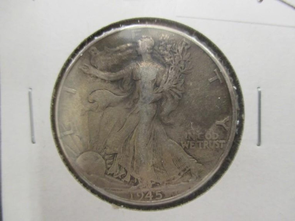 1945 Walking Liberty half dollar