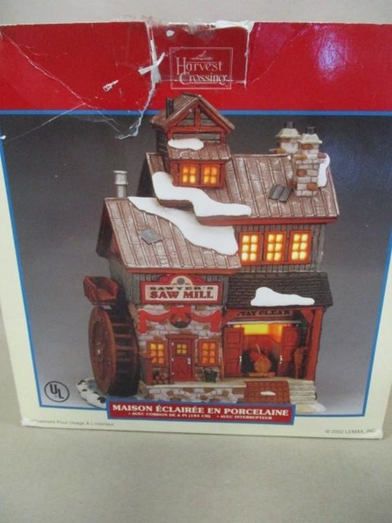 Lemax Village Collection Sawyer's Saw Mill in box