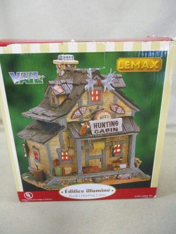 Lemax Village Collection Buck's Hunting cabin in box
