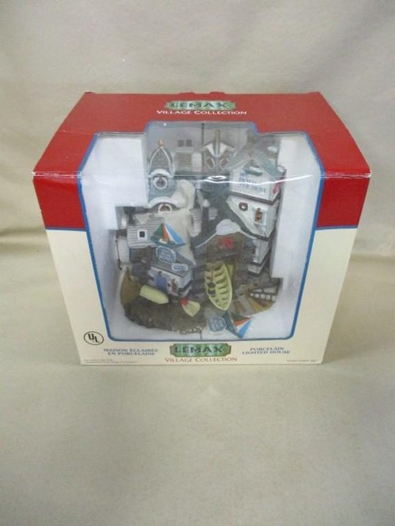 Lemax Village Collection Bay Boat Works in box