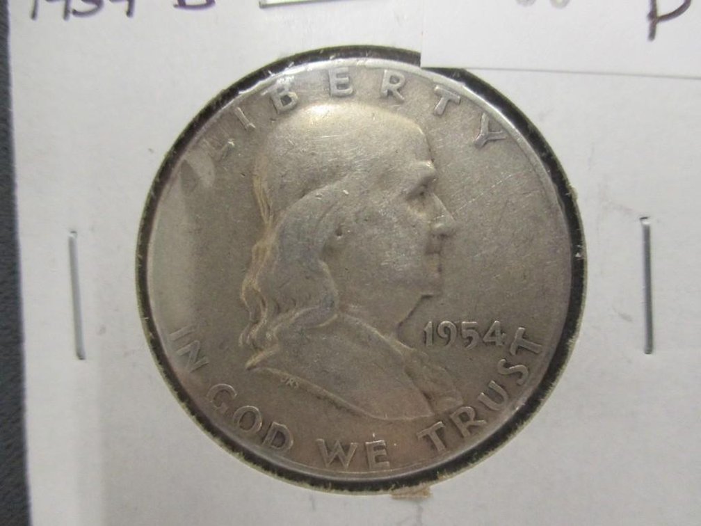 1954-D Franklin half dollar