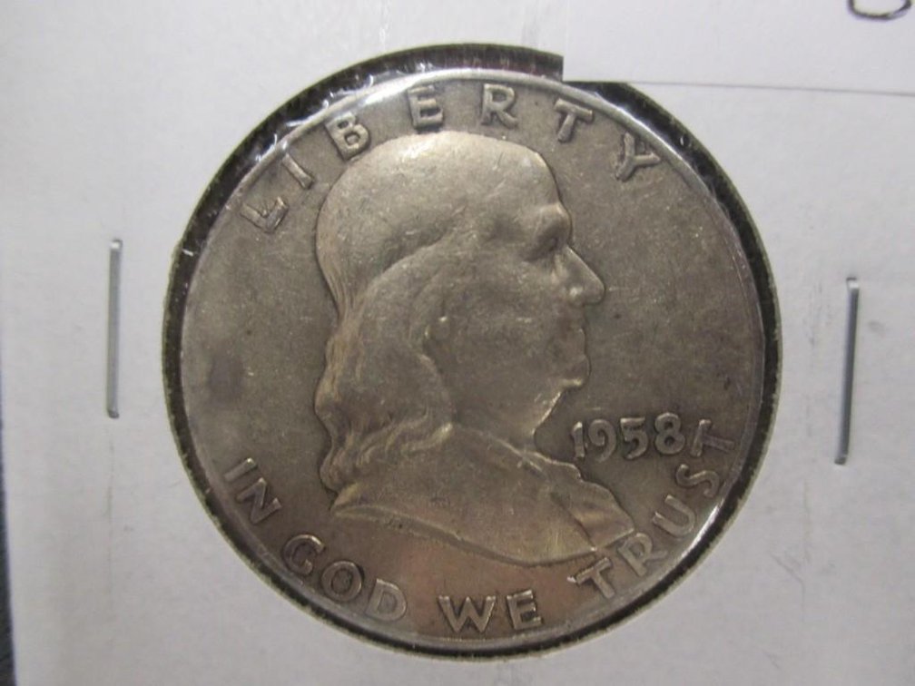 1958-D Franklin half dollar