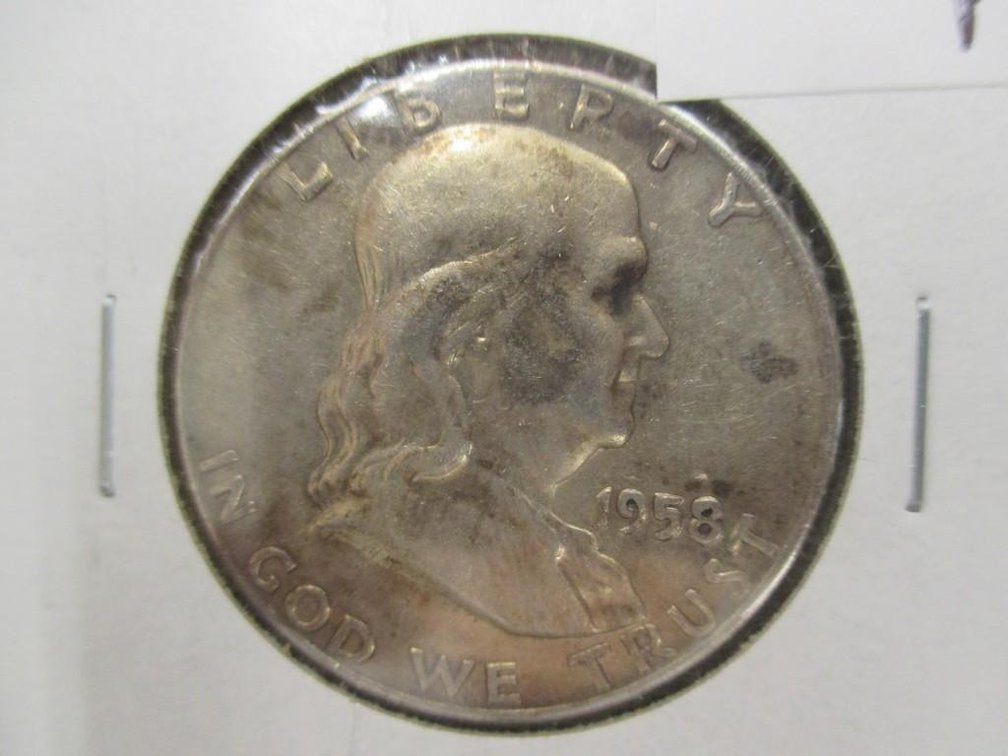 1958-D Franklin half dollar