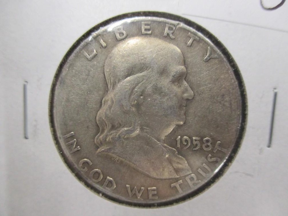 1958-D Franklin half dollar
