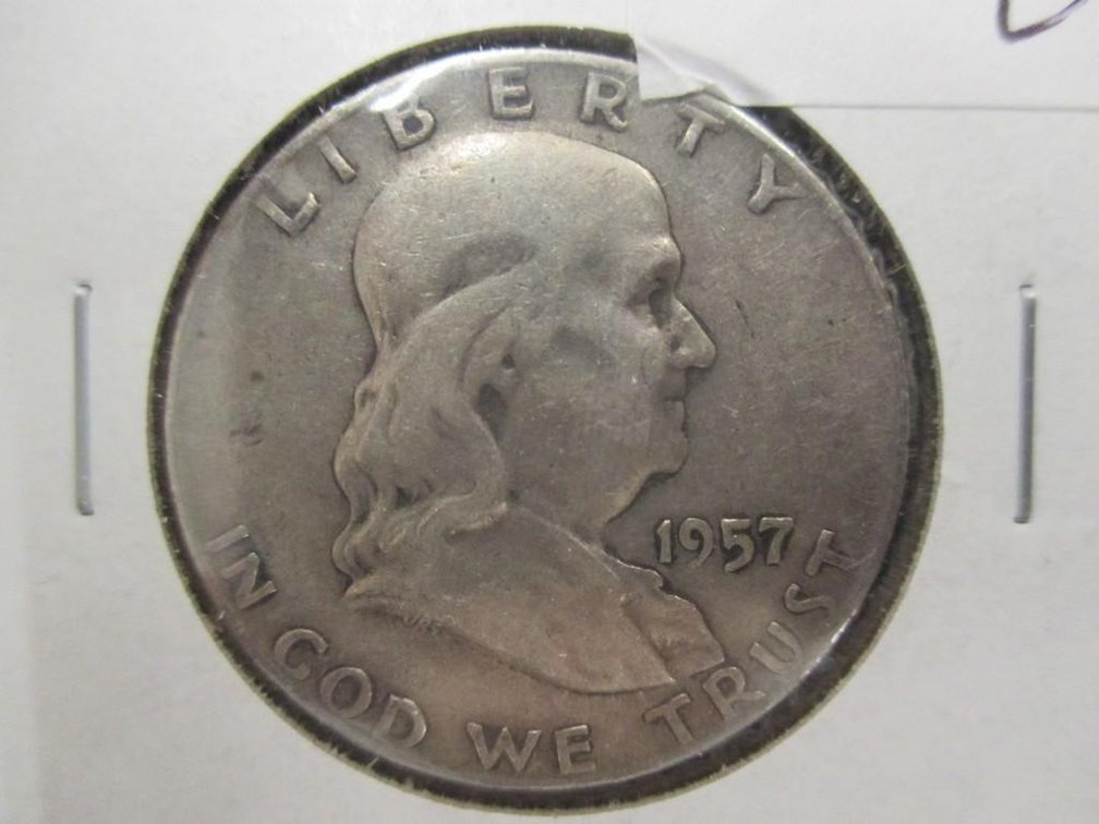 1957-D Franklin half dollar
