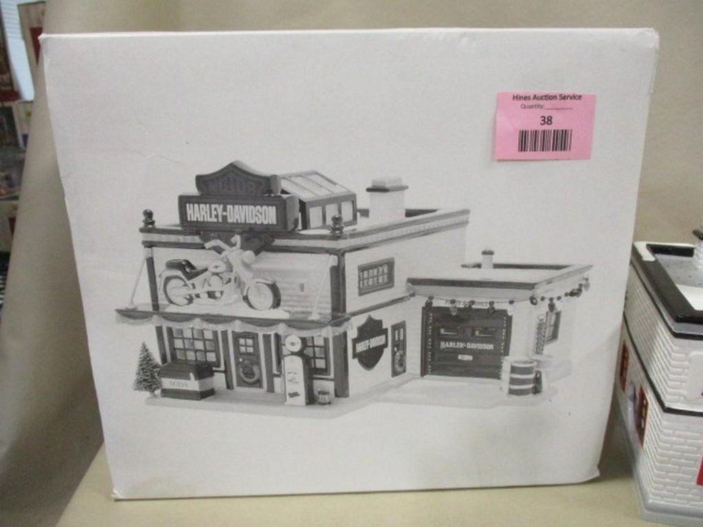 Dept 56 Harley-Davidson Motorcycle Shop in box