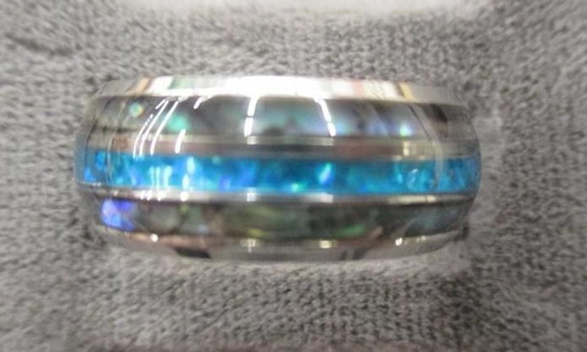 Fashion 8mm tungsten carbide inlay ring