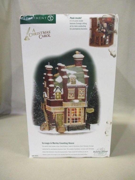Dept 56 Scrooge and Marley Counting House in box