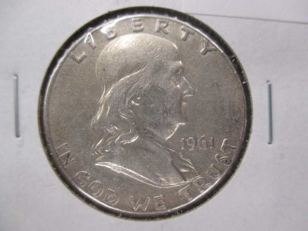 1961 Franklin half dollar