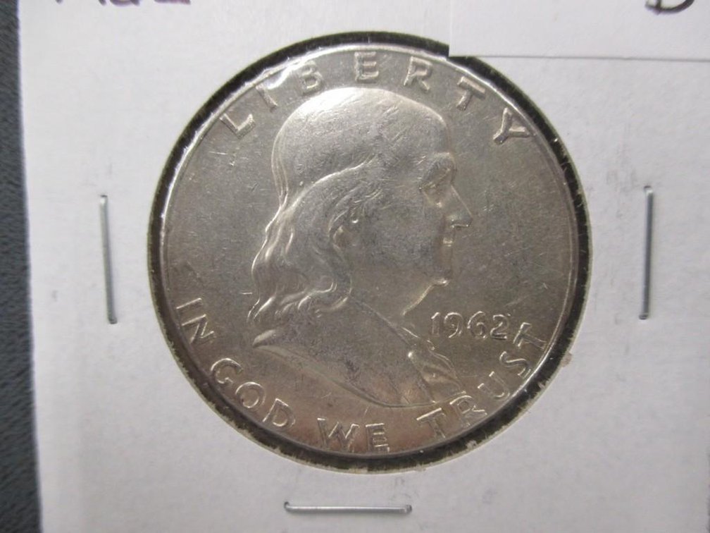 1962 Franklin half dollar