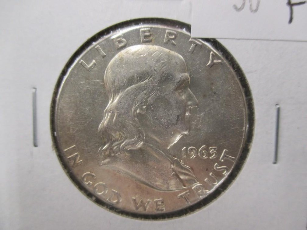 1963 Franklin half dollar