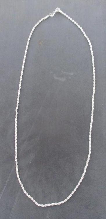 Exquisite 4mm twisted rope necklace with 925 clasp