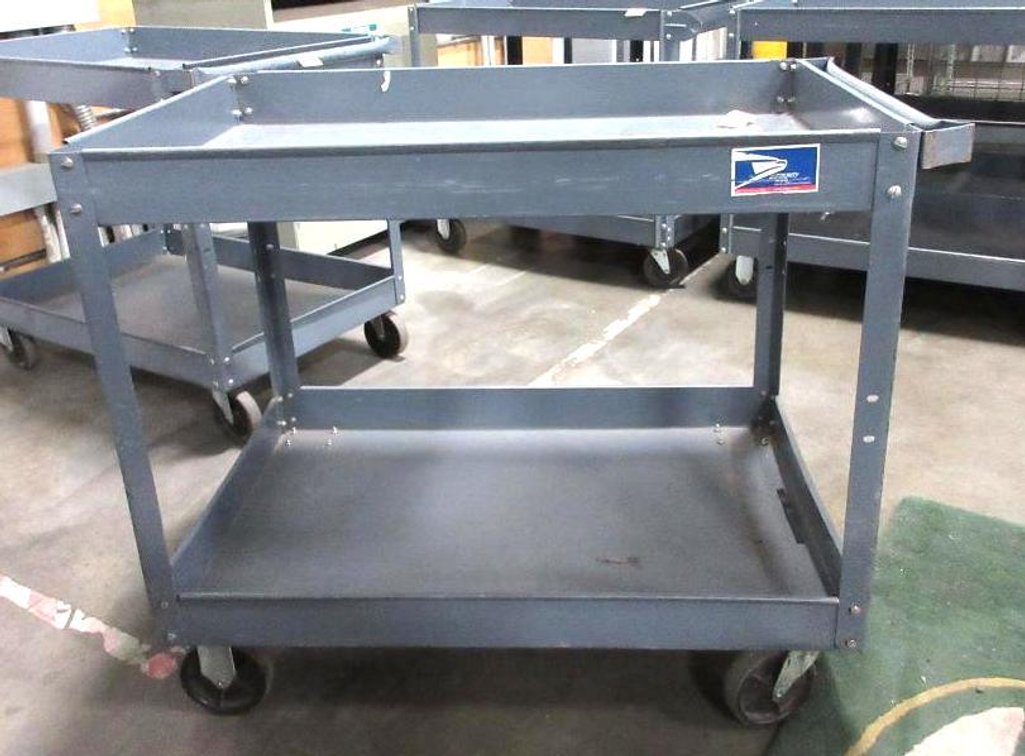 Steel 4-wheel cart with handle