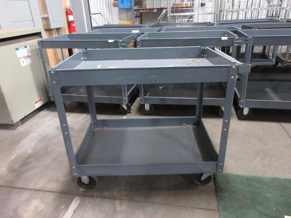 Steel 4-wheel cart with handle