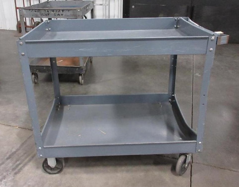 Steel 4-wheel cart with handle