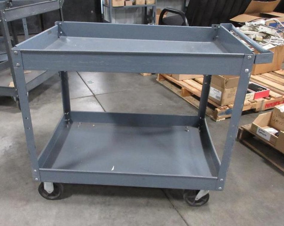 Steel 4-wheel cart with handle