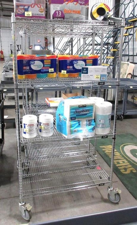 Uline NSF rolling shelf unit