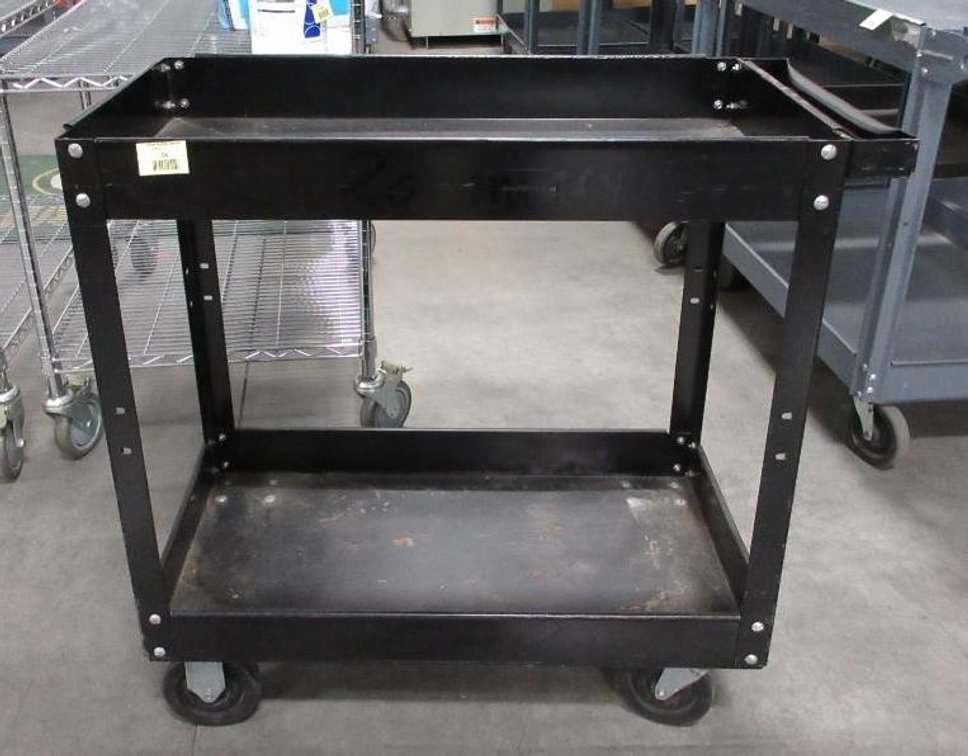 Steel 4-wheel cart with handle