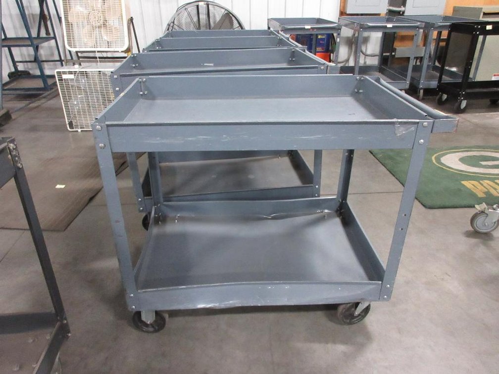 Steel 4-wheel cart with handle
