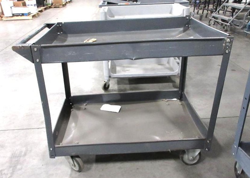 Steel 4-wheel cart with handle