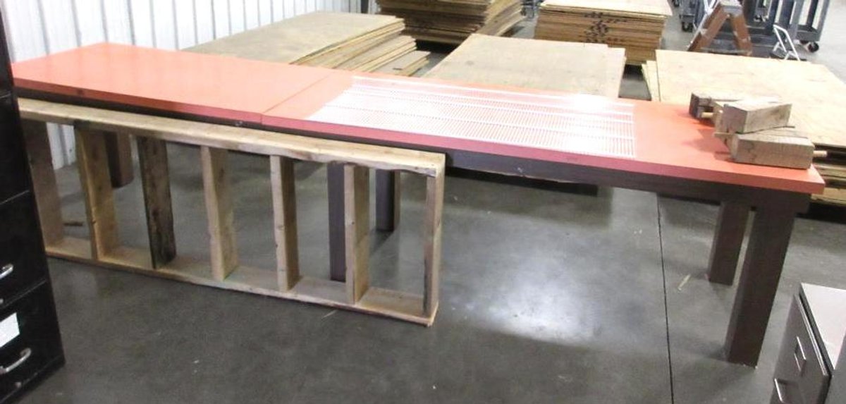 Wood work table