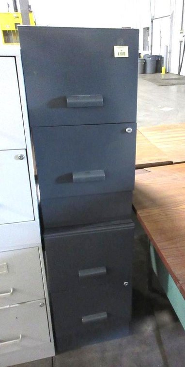 (2) Metal file cabinets (no keys)