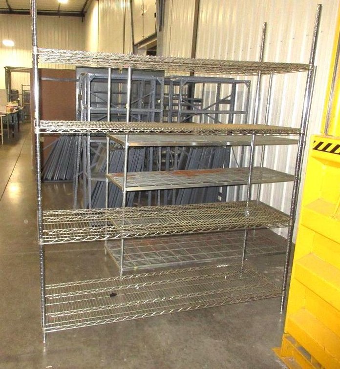 NSF metal shelf unit